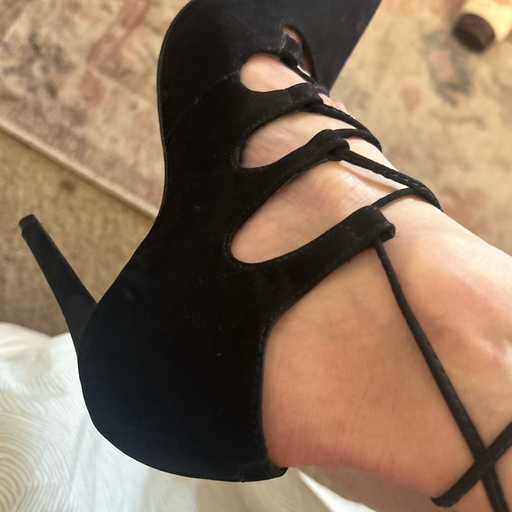 Steve Madden suede Black Women's Heels
